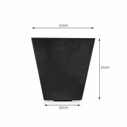 Blumenkasten Ella L55cm Schwarz -Blumen Verkauf 115060 artstone blumenkasten ella schwarz bemassung