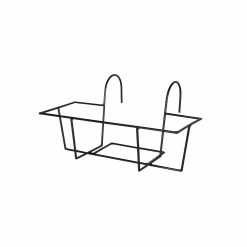 Blumenkastenhalter Amy Eckig L37/38cm Schwarz