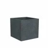 Pflanzgefäß C-Cube L40 Cm Schwarz -Blumen Verkauf 118003 scheurich pflanzgefaess c cube 40cm schwarz
