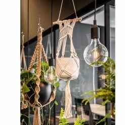 Blumentopf Aufhängung Macramee Auslaufmodell -Blumen Verkauf 126474 blumentopf aufhaengung macramee natur