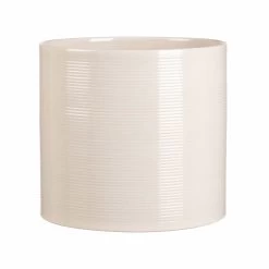 Keramik-Blumentopf D28 Cm Baumwollweiß