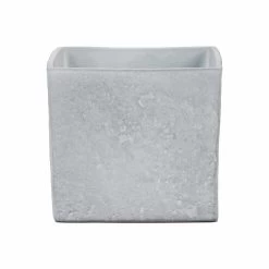 Keramik-Blumentopf Stone D18 Cm Steingrau