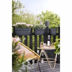 Elho Hängetopf Vibia Campana Easy Hanger L36 Cm Anthrazit -Blumen Verkauf 155583 haengetopf vibia campana easy hanger l36 cm anthrazit 10