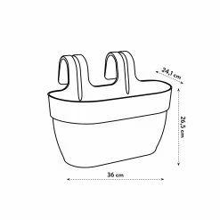 Elho Hängetopf Vibia Campana Easy Hanger L36 Cm Anthrazit -Blumen Verkauf 155880 haengetopf vibia campana easy hanger l36 cm anthrazit 12