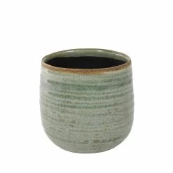 Keramik-Blumentopf Iris D12,5cm Mint