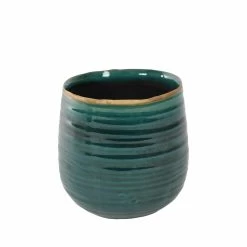 Keramik-Blumentopf Iris D12,5cm Türkis