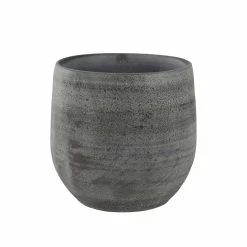 Blumentopf Esra D13m Grau