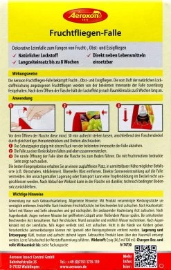 Aeroxon Fruchtfliegen Falle 8 Aeroxon Fruchtfliegen Falle -Blumen Verkauf Aeroxon20Fruchtfliegen20Falle 35811 H01
