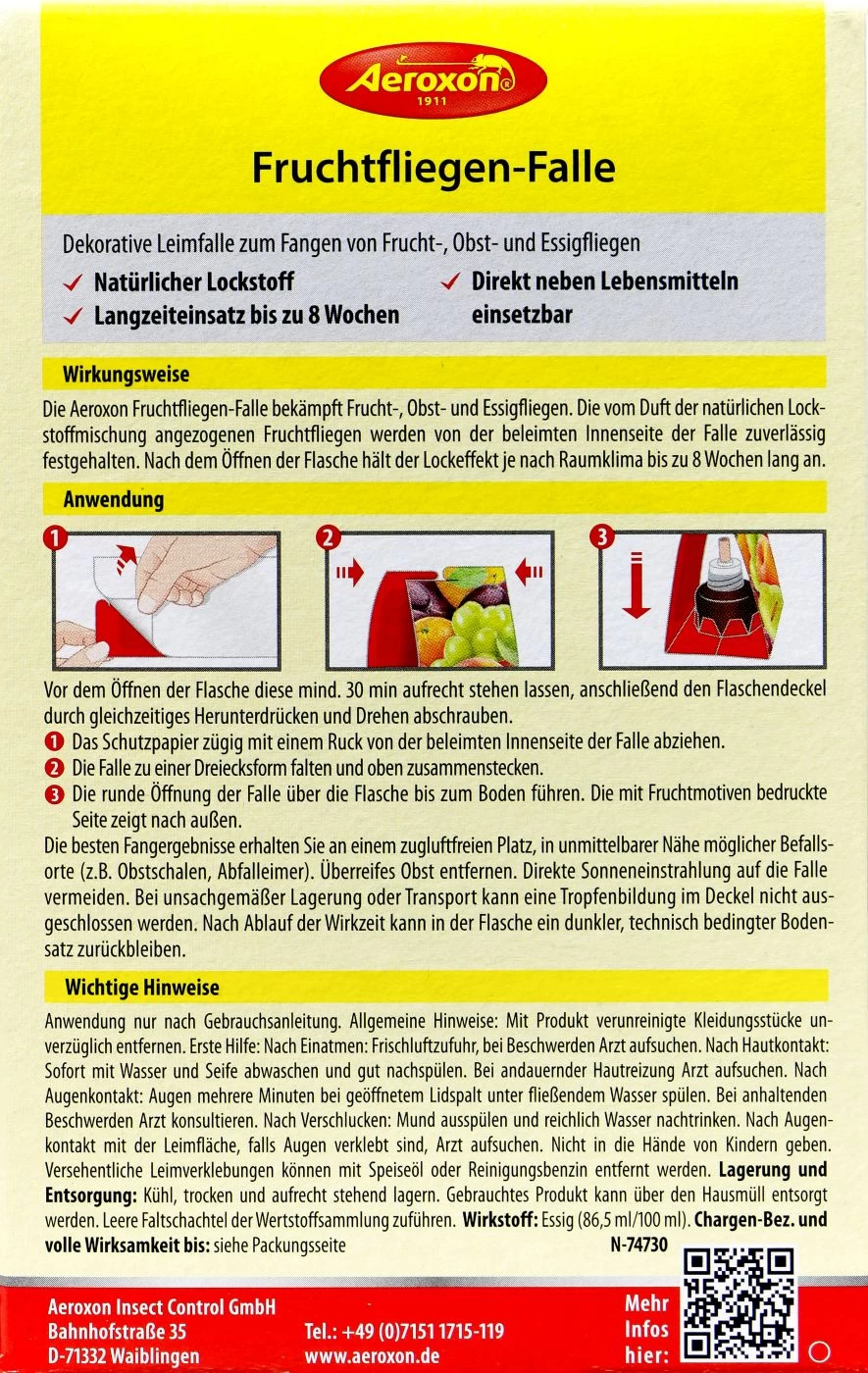 Aeroxon Fruchtfliegen Falle 5 Aeroxon Fruchtfliegen Falle – Bild 3
