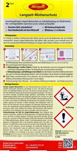 Aeroxon Langzeit Mottenschutz - 2 Stück -Blumen Verkauf Aeroxon20Langzeit Mottenschutz 35831 H01