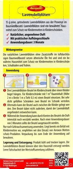 Aeroxon Lavendelblüten-Beutel Gegen Motten -Blumen Verkauf Aeroxon20Lavendelblueten 35330 H01
