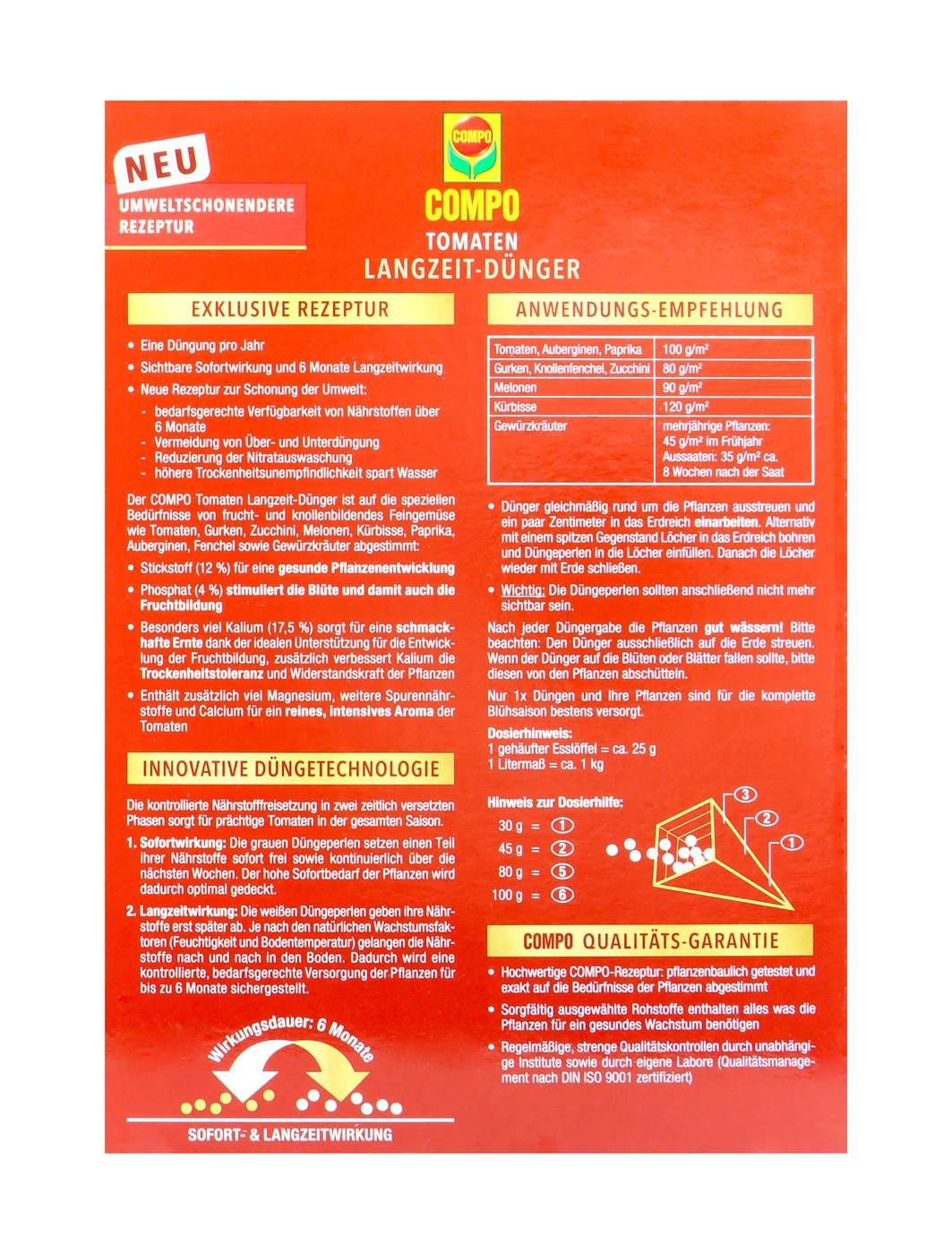 COMPO BIO Tomaten Langzeit-Dünger Mit Schafwolle - 0,85 Kg 5 COMPO BIO Tomaten Langzeit-Dünger Mit Schafwolle - 0,85 Kg – Bild 3