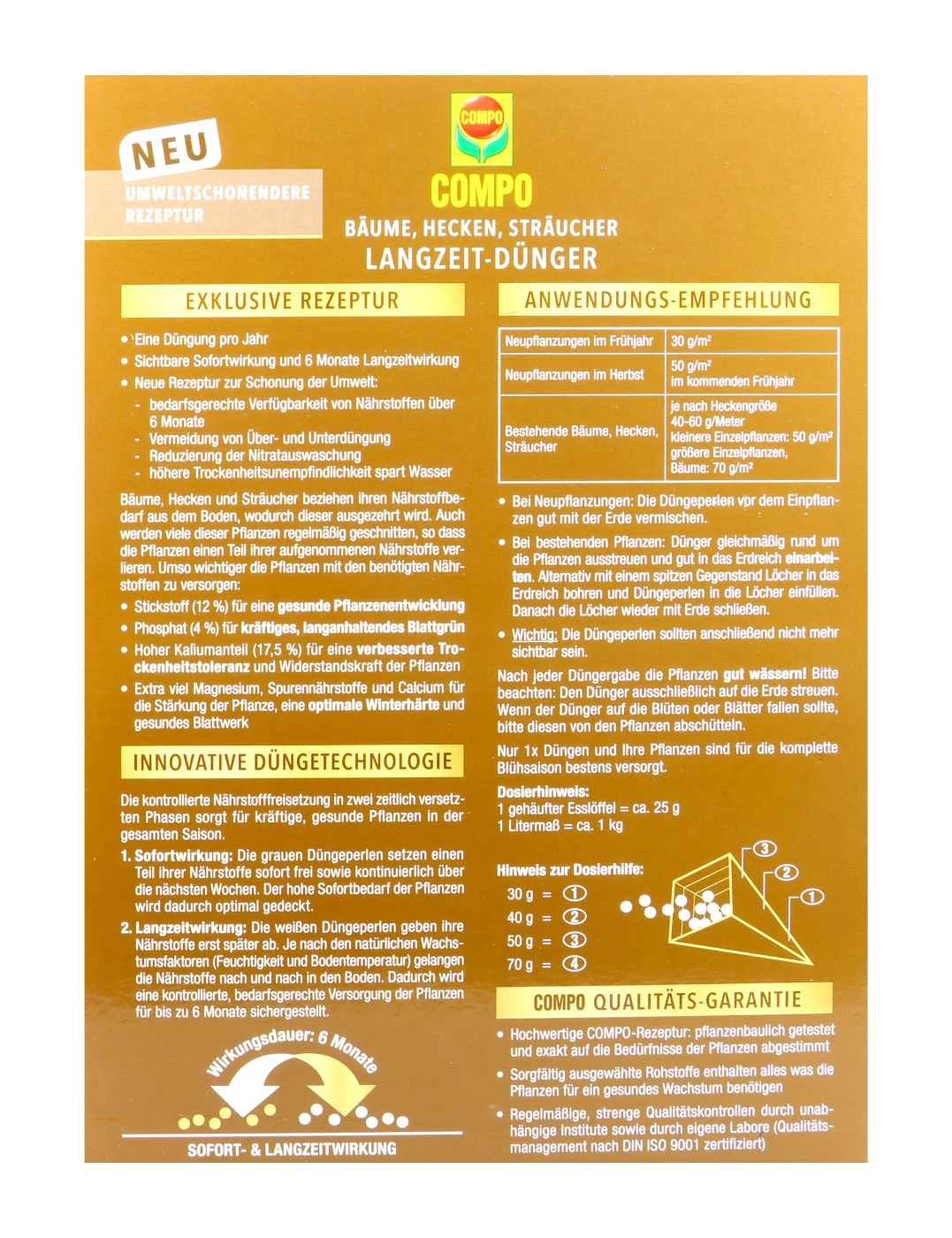 Compo Bäume, Hecken, Sträucher Langzeit-Dünger - 2 Kg 6 Compo Bäume, Hecken, Sträucher Langzeit-Dünger - 2 Kg – Bild 4