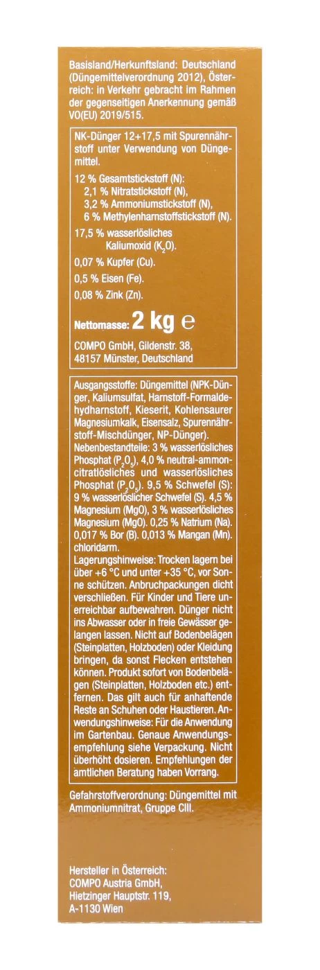 Compo Bäume, Hecken, Sträucher Langzeit-Dünger - 2 Kg 5 Compo Bäume, Hecken, Sträucher Langzeit-Dünger - 2 Kg – Bild 3