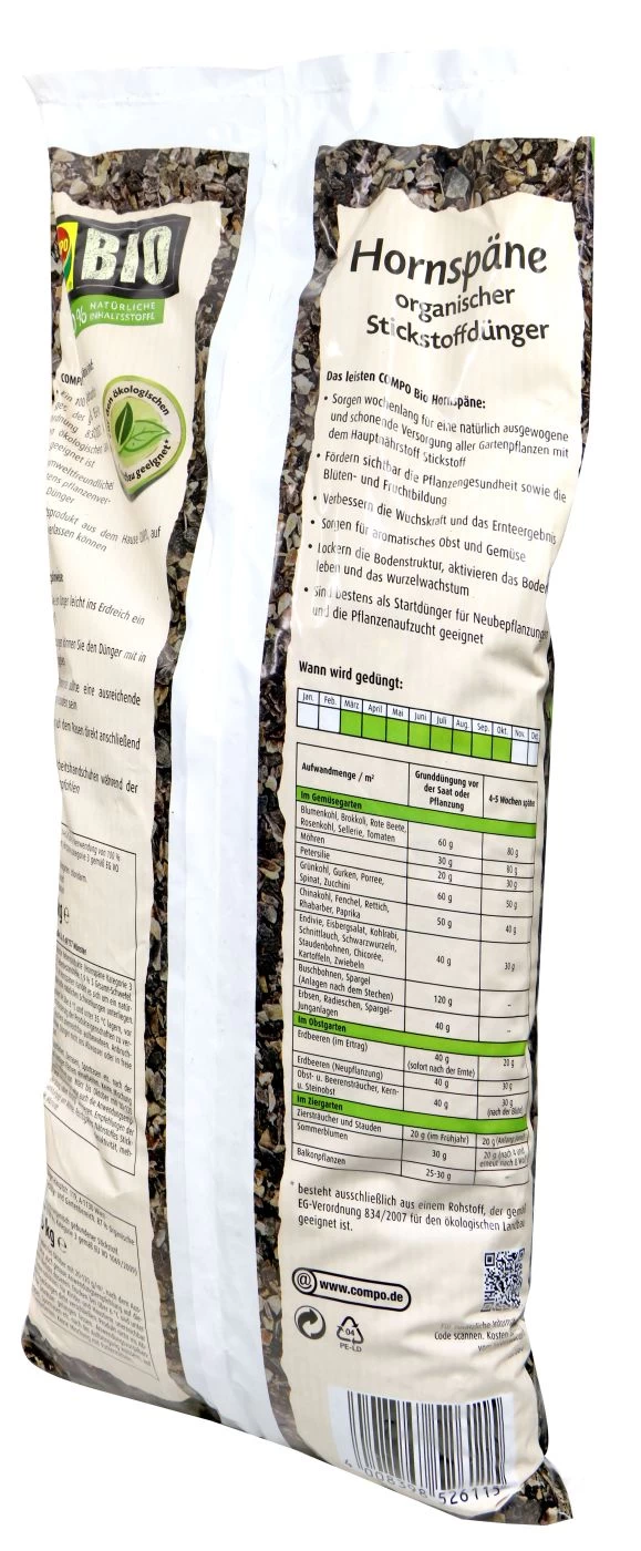 Compo Bio Hornspäne - 2,5 Kg 4 Compo Bio Hornspäne - 2,5 Kg – Bild 2