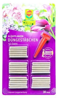 Compo Blühpflanzen Düngestäbchen Mit Guano - 30 Stück