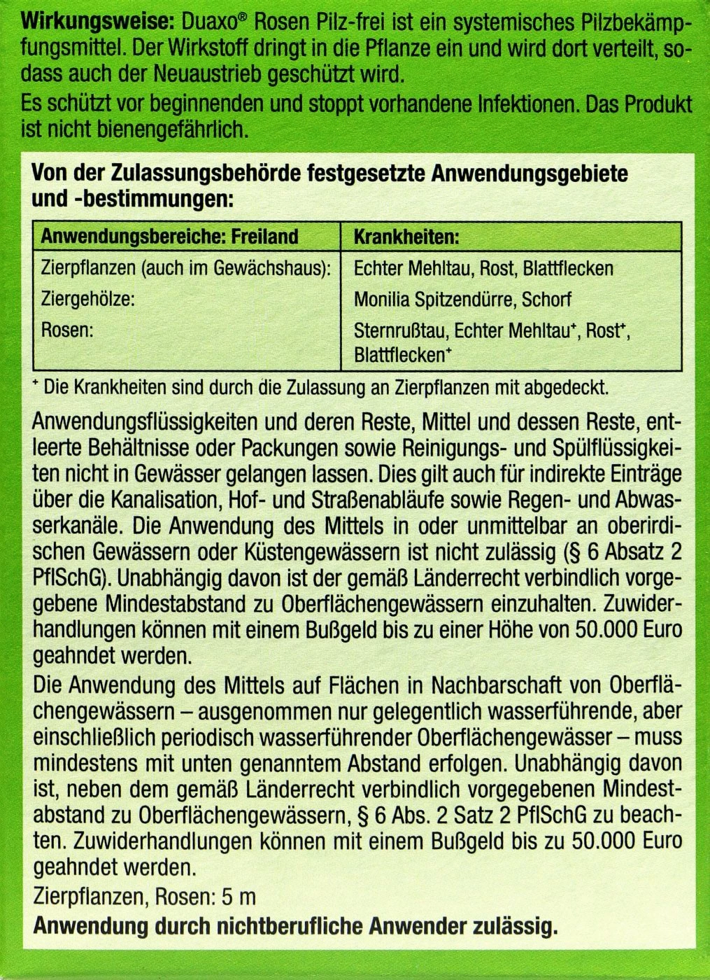 Compo Duaxo Rosen-Pilz-frei - 50 Ml 6 Compo Duaxo Rosen-Pilz-frei - 50 Ml – Bild 4