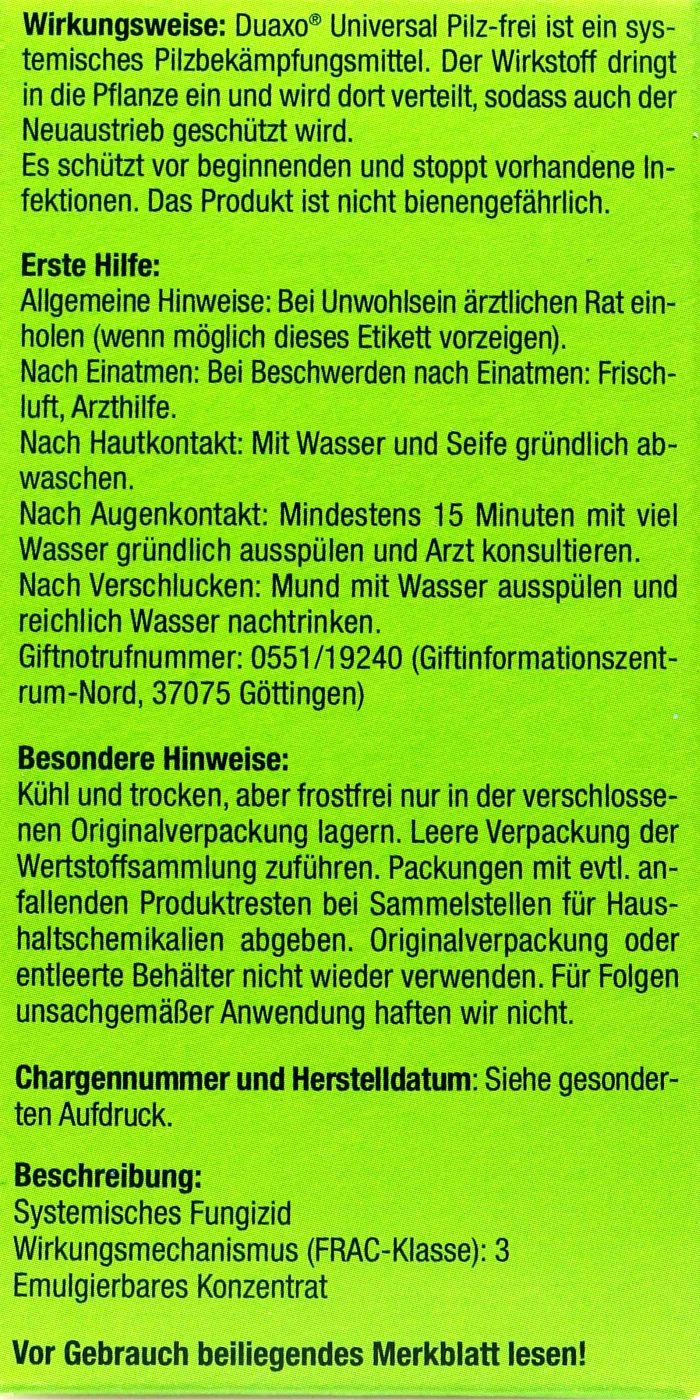 Compo Duaxo Universal Pilz-frei - 75 Ml 5 Compo Duaxo Universal Pilz-frei - 75 Ml – Bild 3