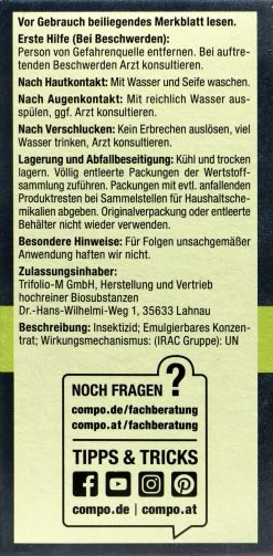 Compo Bio Insekten-frei Neem - 75 Ml -Blumen Verkauf Compo20Insektenfrei20Neem 31226 L01