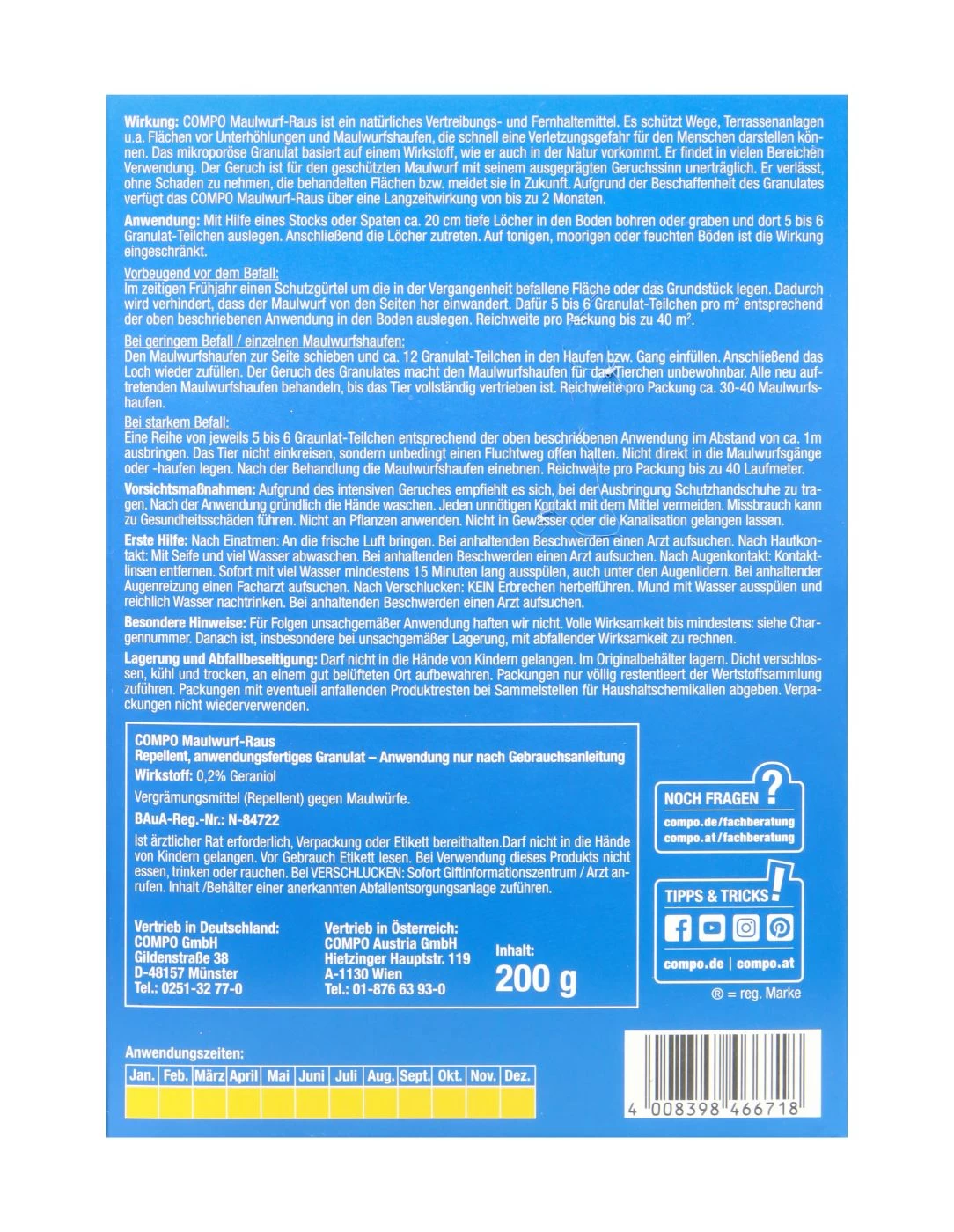 Compo Maulwurf-Raus - 200 G 4 Compo Maulwurf-Raus - 200 G – Bild 2