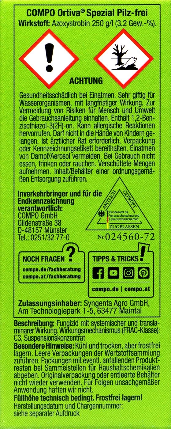 Compo Ortiva Spezial Pilz-frei - 20 Ml 5 Compo Ortiva Spezial Pilz-frei - 20 Ml – Bild 3