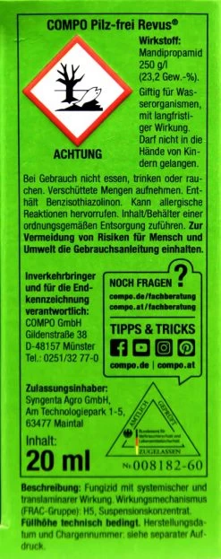 Compo Pilz-frei Revus - 20 Ml -Blumen Verkauf Compo20Pilzfrei20Revus 33432 L01