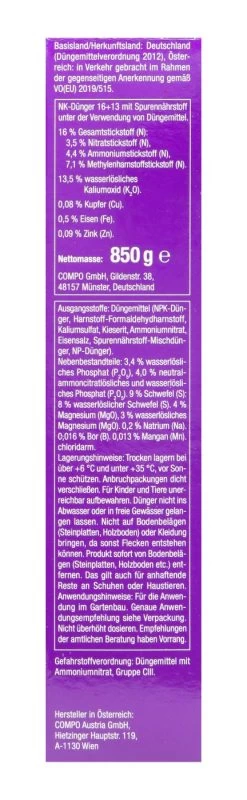 Compo Rhododendron Langzeit-Dünger - 0,85 Kg 9 Compo Rhododendron Langzeit-Dünger - 0,85 Kg -Blumen Verkauf Compo20Rhododendronduenger 31716 R01