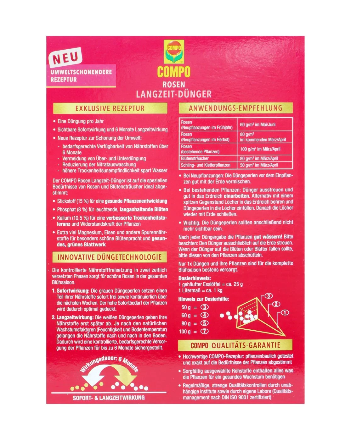 Compo Rosen Langzeit-Dünger - 0,85 Kg 5 Compo Rosen Langzeit-Dünger - 0,85 Kg – Bild 3