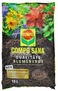 Compo Sana Qualitäts-Blumenerde - 10 L