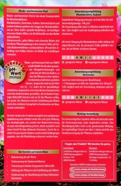 Compo Spezialdünger Rhodo- Und Hortensien Vital - 1 Kg -Blumen Verkauf Compo20Spezialduenger20Rhodo 20und20Horstensien20Vital 31830 H01