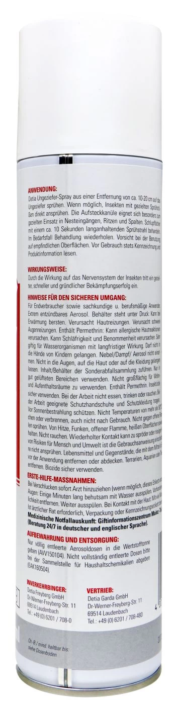 Detia Ungeziefer-Spray - 0,4 L 4 Detia Ungeziefer-Spray - 0,4 L – Bild 2