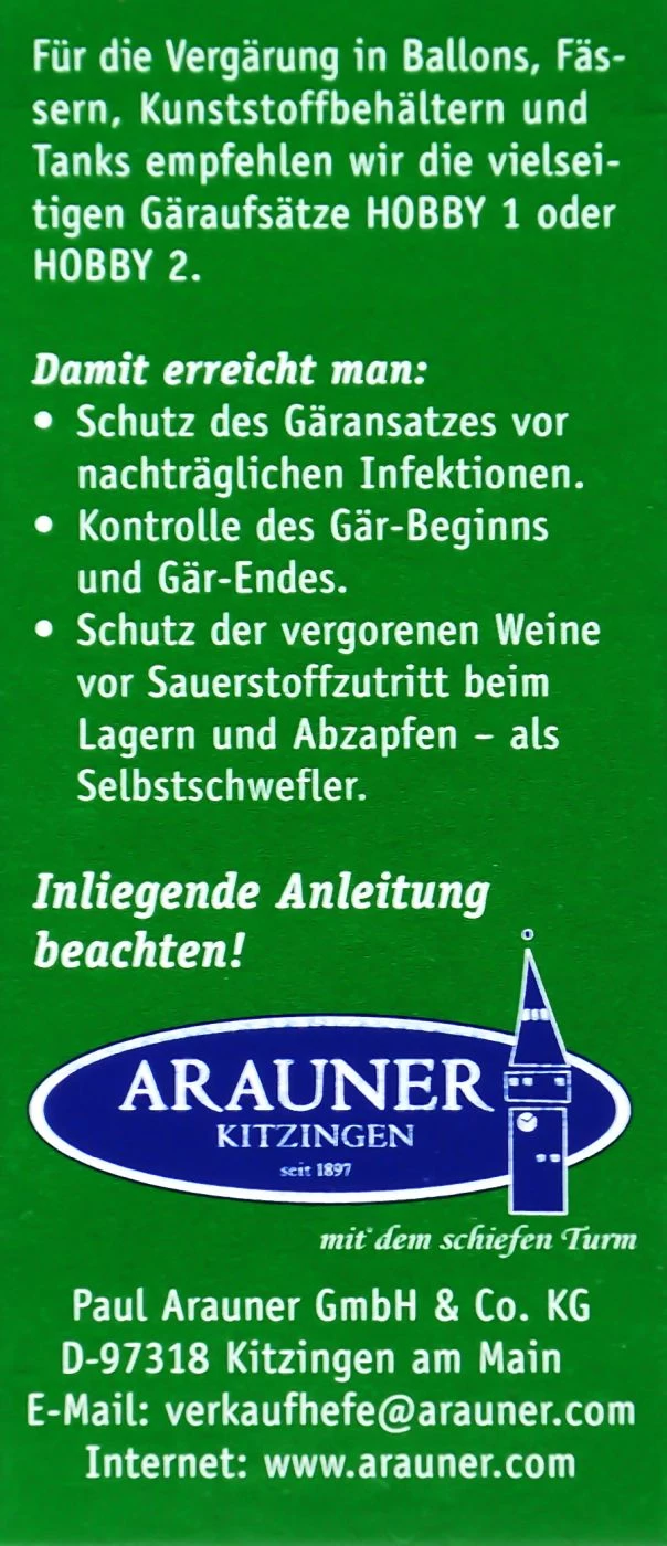 Kitzinger Reinzucht-Hefe Malaga - 20 Ml 5 Kitzinger Reinzucht-Hefe Malaga - 20 Ml – Bild 3