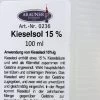Kitzinger Kieselsol 15 % - 100 Ml 1 Kitzinger Kieselsol 15 % - 100 Ml -Blumen Verkauf Kitzinger Kieselsol 14623 V01