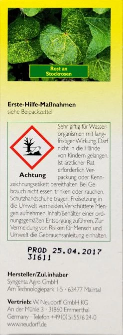 Neudorff Fungisan Rosen-Pilzfrei - 16 Ml -Blumen Verkauf Neudorff20Fungisan20Rosen 20und20Gemuese20Pilzfrei 32724 R01