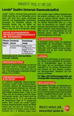 Protect Garden Loredo Quattro Univ.Rasenunkrautfrei - 100 Ml -Blumen Verkauf Protect20Garden20Loredo20Quattro 33428 H01