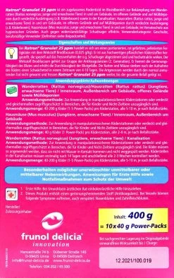 Delicia Ratron Granulat Power-Packs - 0,4 Kg -Blumen Verkauf Ratron20Granulat20Power20Packs 36211 H01