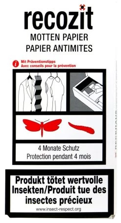 Recozit Mottenpapier - 2 Stück