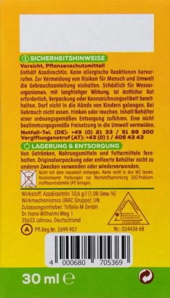 Solabiol Neem Bio-Schädlingsfrei - 30 Ml 9 Solabiol Neem Bio-Schädlingsfrei - 30 Ml -Blumen Verkauf Solabiol20Neem20Bio20Schaedlingsfrei 34809 R01